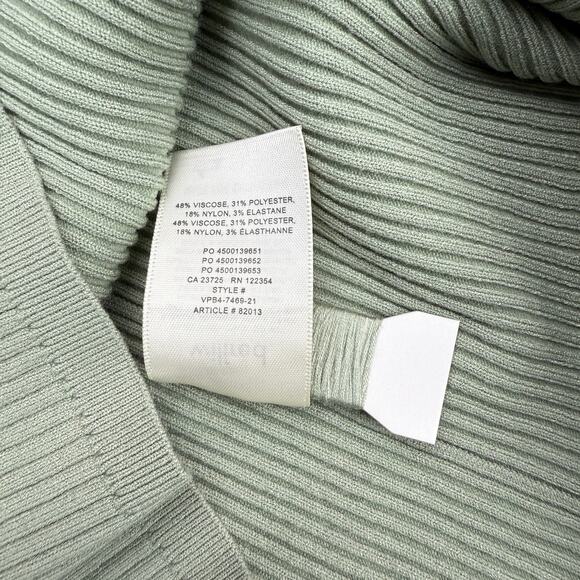 NWT WILFRED Aritzia Reso High Waisted Knit Mini Skirt Size Medium Sage Green - Picture 7 of 8